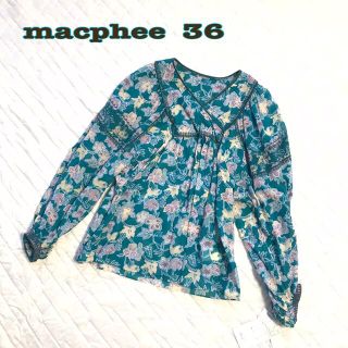 マカフィー(MACPHEE)の＜新品 未使用＞ macphee マカフィー チュニック ブラウス 36(チュニック)