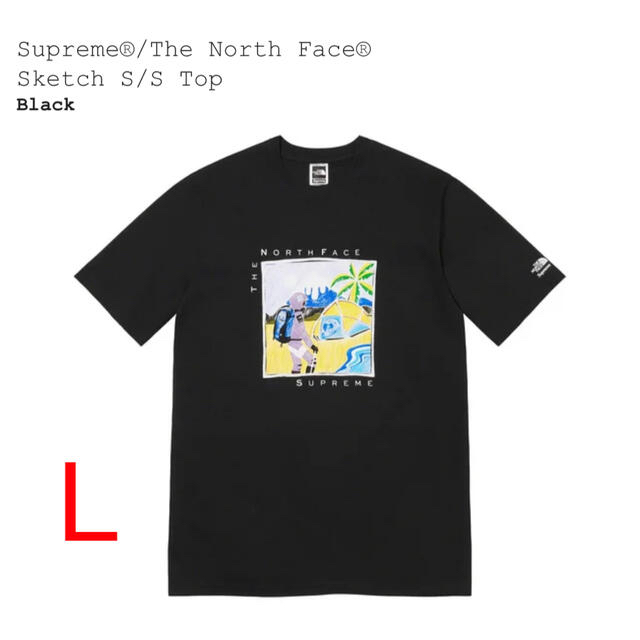 Supreme × The North Face  Tシャツ　黒色LサイズLサイズ新品未使用品