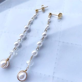 パールロングピアス・イヤリング✨(ピアス)