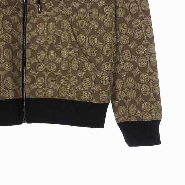 コーチ COACH シグネチャー プリントジップパーカー フーディ S