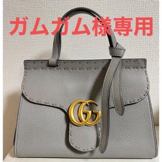 グッチ(Gucci)のGUCCI マーモント 2way ハンドバッグ グレー【限定品】(ハンドバッグ)