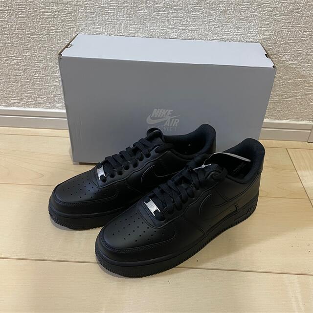 26cm NIKE AIR FORCE 1 LOW 07 BLACK 2020