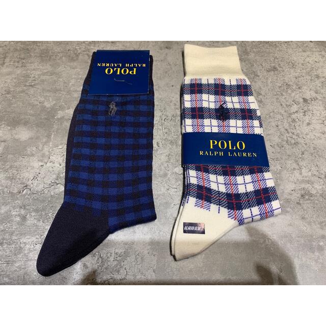 POLO RALPH LAUREN(ポロラルフローレン)のPOLO RALPH LAUREN メンズソックス2足セット【新品タグ付】 メンズのレッグウェア(ソックス)の商品写真