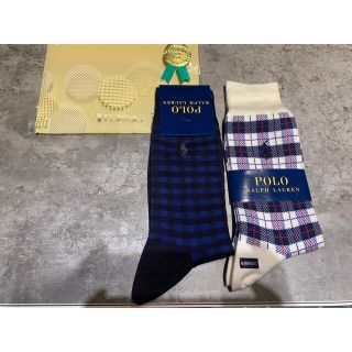 ポロラルフローレン(POLO RALPH LAUREN)のPOLO RALPH LAUREN メンズソックス2足セット【新品タグ付】(ソックス)