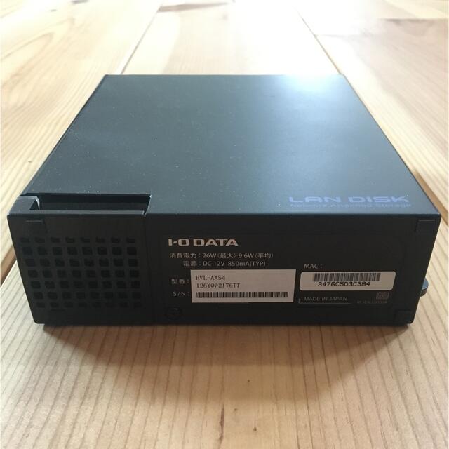 未使用品！I・O DATA HVL-AAS4 アイオーデータRECBOX 4TB