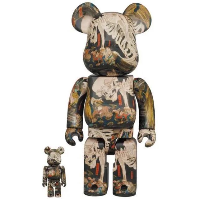 MEDICOMTOY新品未開封 BE@RBRICK 歌川国芳「相馬の古内裏」100% & 400%