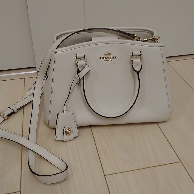 COACH - コーチ ホワイト ハンド ショルダー バッグ 美品の通販 by