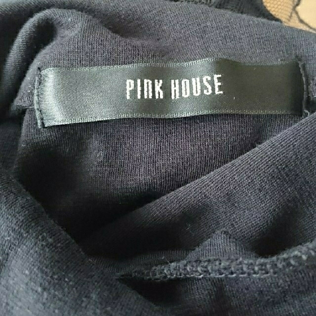 PINK HOUSE(ピンクハウス)のピンクハウス  黒ワンピース レディースのワンピース(ひざ丈ワンピース)の商品写真