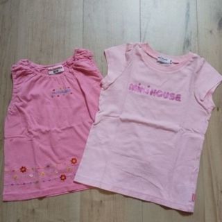 ミキハウス(mikihouse)の☆MIKIHOUSE☆100☆Tシャツ&タンクトップ☆2点☆(Tシャツ/カットソー)