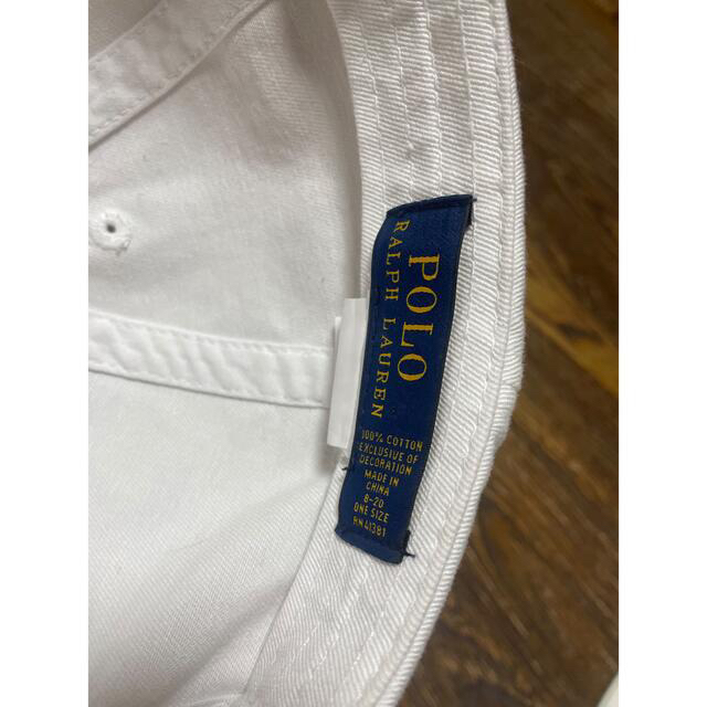 Ralph Lauren(ラルフローレン)の白キャップ POLO メンズの帽子(キャップ)の商品写真