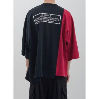 ジエダ(Jieda)のJieDa ASYMMETRY S/S BLACK/WHITE(Tシャツ/カットソー(半袖/袖なし))