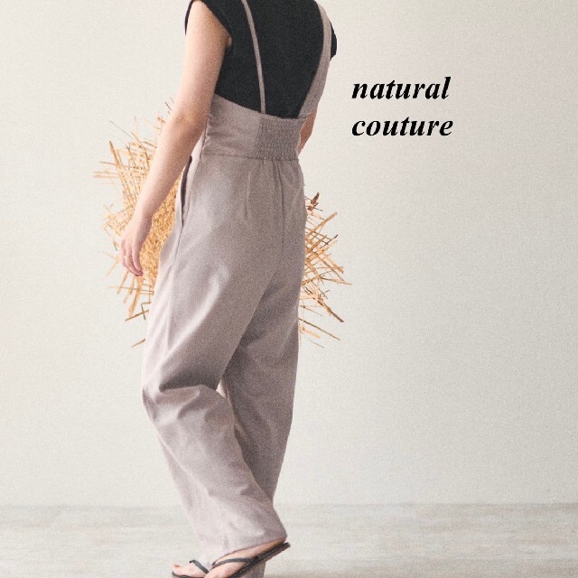 natural couture(ナチュラルクチュール)の新品 natural couture アシメストラップサロペット レディースのパンツ(サロペット/オーバーオール)の商品写真