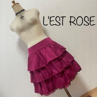 レストローズ(L'EST ROSE)のL'EST ROSE レストローズ　スカート　ピンク(ミニスカート)