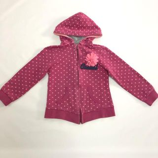 トミーガール(tommy girl)の120㎝⭐︎ZARA girlザラガール　ジップアップパーカー　水玉柄(ジャケット/上着)