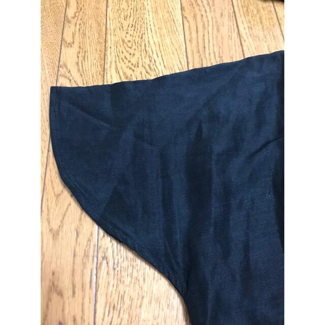 nest Robe(ネストローブ)のnest robe黒リネンワンピース☆ネストローブ レディースのワンピース(ロングワンピース/マキシワンピース)の商品写真