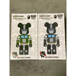 メディコムトイ(MEDICOM TOY)のBE@RBRICK Transformers Bape 2色セット　新品未開封(キャラクターグッズ)