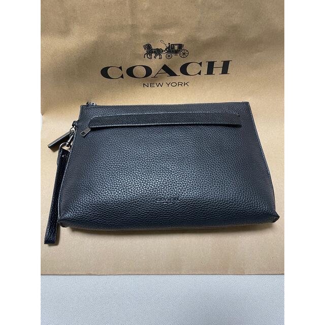 コーチ セカンド バック ポーチ ブラック 【メール便不可】 12250円