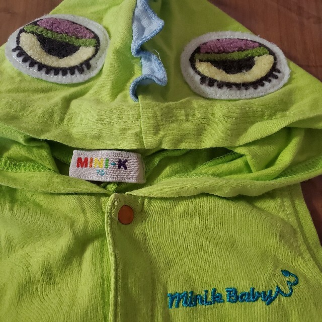 MINI-K(ミニケー)のMINI-K 70サイズ  mini.k Baby 恐竜 ロンパース ノースリー キッズ/ベビー/マタニティのベビー服(~85cm)(カバーオール)の商品写真