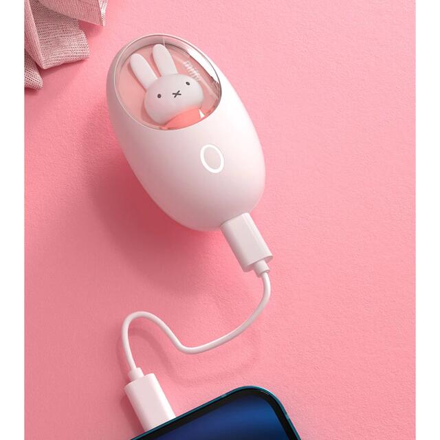 【ピンク】ミッフィー 卵型 電気カイロ 充電器 miffy ホッカイロ