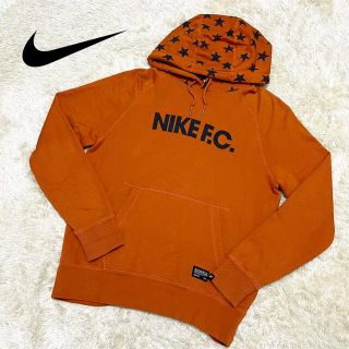 ナイキ(NIKE)の【美品】ナイキ FC NIKE パーカー プルオーバー スター デカロゴ 星柄(パーカー)