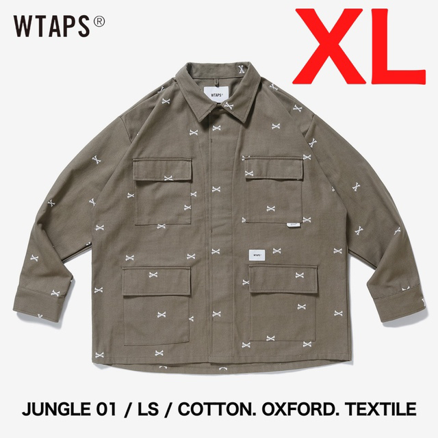 【黒 XL】WTAPS JUNGLE 01 LS COTTON OXFORD