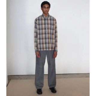 オーラリー(AURALEE)のauralee SUPER LIGHT WOOL CHECK SHIRTS(シャツ)