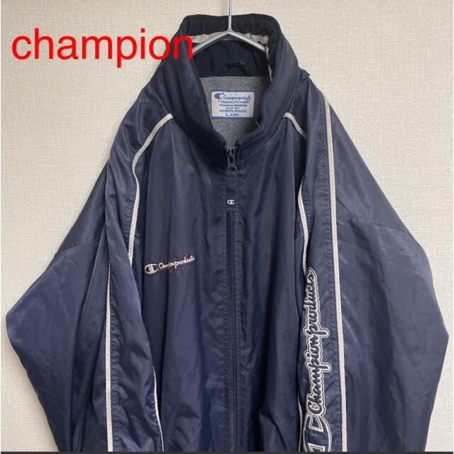 Champion(チャンピオン)のナイロンジャケット　champion チャンピオン　袖プリント メンズのジャケット/アウター(ナイロンジャケット)の商品写真
