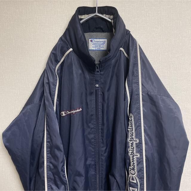 ナイロンジャケット champion チャンピオン 袖プリント Champion ナイロンジャケット ya721