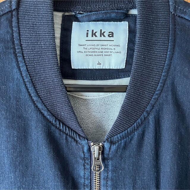 ikka(イッカ)の【ikka】デニムジャケット　ブルゾン　Lサイズ メンズのジャケット/アウター(ブルゾン)の商品写真