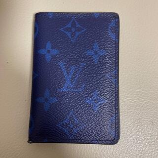 ルイヴィトン(LOUIS VUITTON)のルイヴィトン　カードケース　オーガナイザードゥポッシュ　モノグラム　ネイビー(名刺入れ/定期入れ)