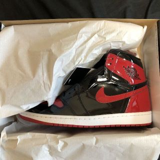 ナイキ(NIKE)のNIKE AIR JORDAN 1 Patent Bred US11(スニーカー)