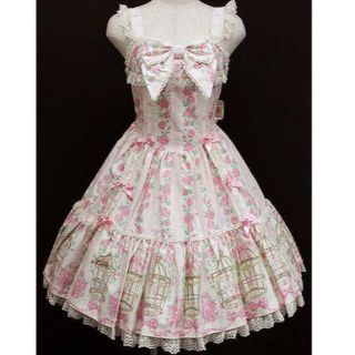 アンジェリックプリティー(Angelic Pretty)のなみなみなみちゃん様専用★小鳥たちのシンフォニア JSKセット(ひざ丈ワンピース)