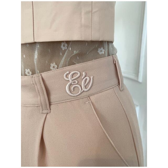 レディースEé embroidery high waist slacks pants