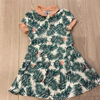 プチバトー(PETIT BATEAU)のusedプチバトー　ポロワンピース　petit bateau 104センチ　4歳(ワンピース)