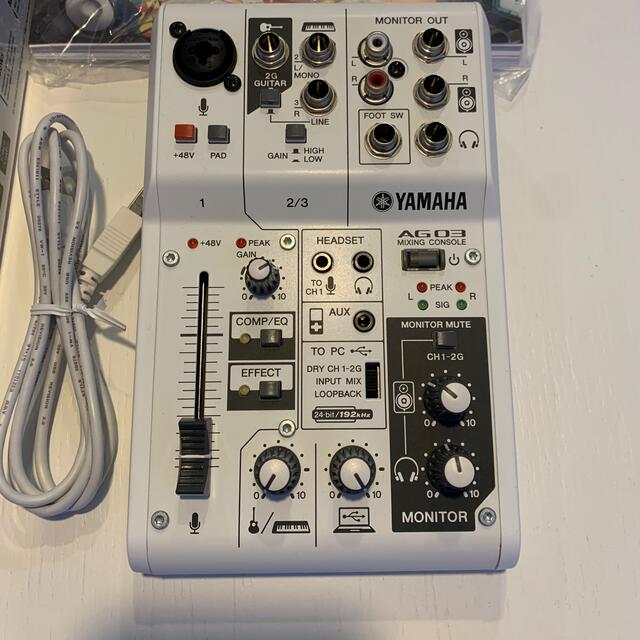 ヤマハ(ヤマハ)のYAMAHA AG03 楽器のDTM/DAW(オーディオインターフェイス)の商品写真