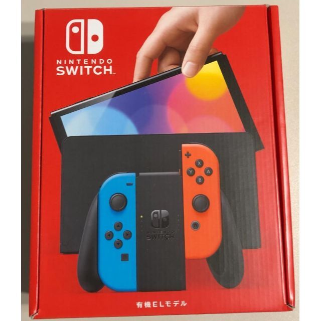 Nintendo Switch(ニンテンドースイッチ)の新品未使用 Nintendo Switch　黒　ブラック（有機ELモデル） エンタメ/ホビーのゲームソフト/ゲーム機本体(携帯用ゲーム機本体)の商品写真