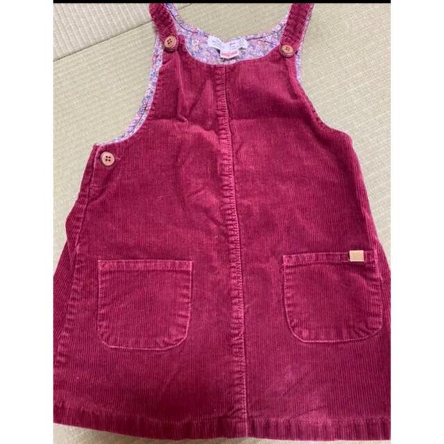 ZARA KIDS(ザラキッズ)のジャンパースカート コーデュロイ キッズ/ベビー/マタニティのキッズ服女の子用(90cm~)(ワンピース)の商品写真