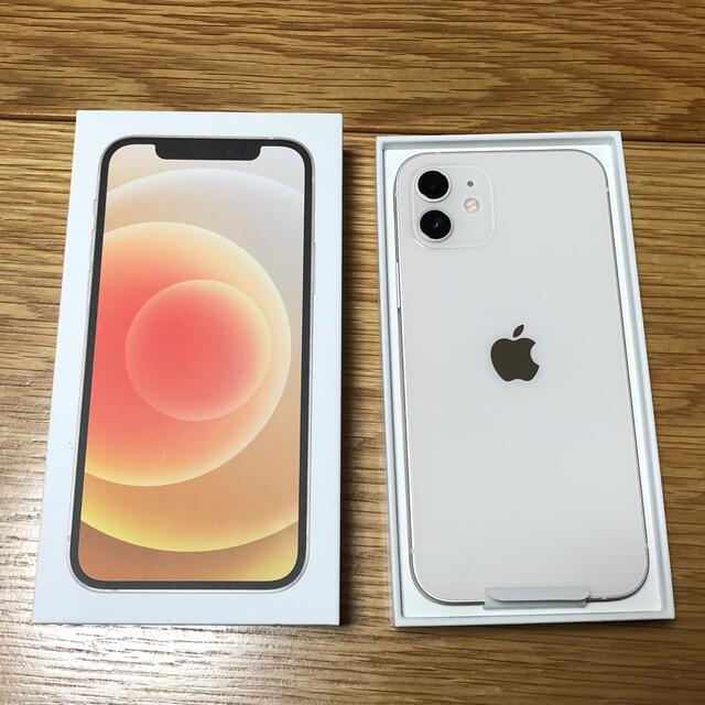 iPhone(アイフォーン)の最終値下げ！iPhone12　64GB 白　ホワイト　新品未使用品　SIMフリー スマホ/家電/カメラのスマートフォン/携帯電話(スマートフォン本体)の商品写真