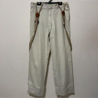 ポールハーデン(Paul Harnden)のGEOFFREY B.SMALL "SUSPENDER Pants" Beige(サロペット/オーバーオール)