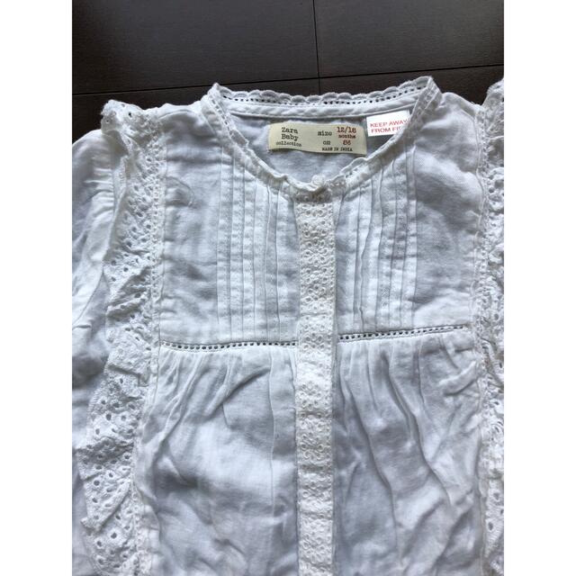 ZARA KIDS(ザラキッズ)のZARA baby フリルブラウス キッズ/ベビー/マタニティのベビー服(~85cm)(シャツ/カットソー)の商品写真