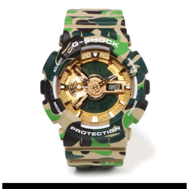 A BATHING APE® X G-SHOCK GA-110GREEN状態