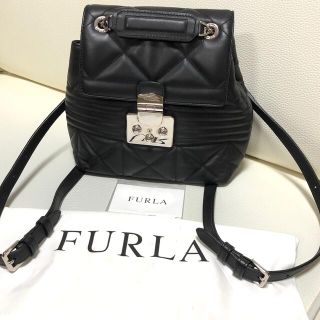 フルラ(Furla)の美品♡FURLA メトロポリタン　キルティングリュック  チェーン　ミニバッグ　(リュック/バックパック)