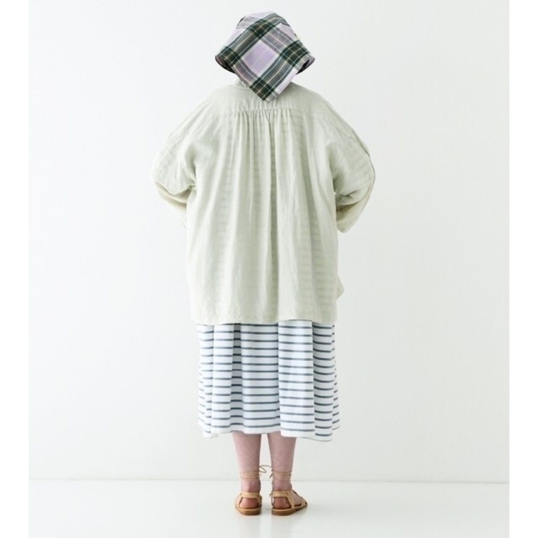 nest Robe - ネストローブ♡リネンサクラ染めフリルブラウスの nest Robe - ネストローブ♡リネンサクラ染めフリルブラウスの