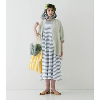 ネストローブ(nest Robe)のネストローブ♡リネンサクラ染めフリルブラウス(シャツ/ブラウス(長袖/七分))