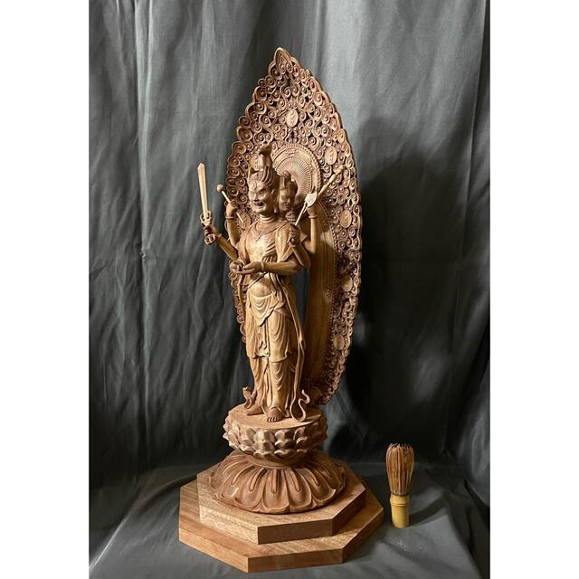 大型高62cm 井波彫刻 仏教工芸品 総楠製 極上彫 木彫仏像 馬頭 大型高62cm 井波彫刻 仏教工芸品 総楠製 極上彫 木彫仏像 馬頭