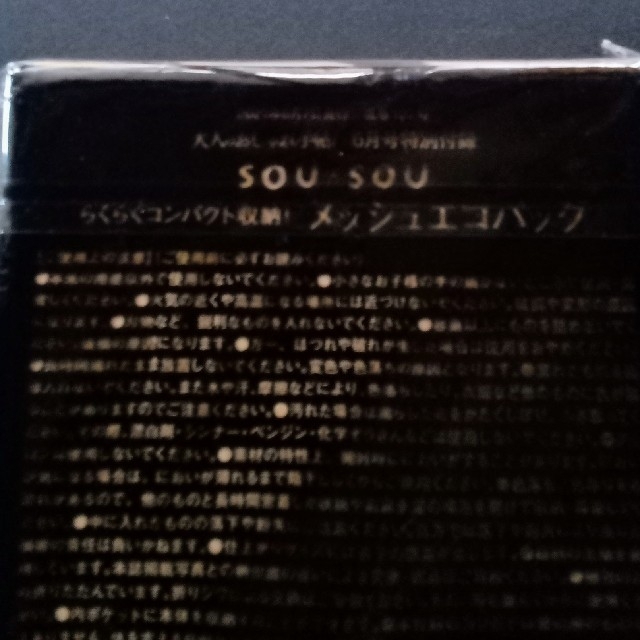 SOU・SOU(ソウソウ)の大人のおしゃれ手帖 6月号 sou･sou メッシュエコバッグ レディースのバッグ(エコバッグ)の商品写真