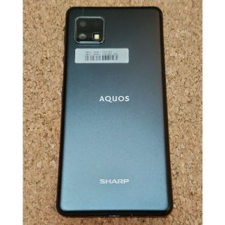 シャープ(SHARP)の【美品】AQUOS sense4 lite ブラック SIMフリー（付属品アリ）(スマートフォン本体)