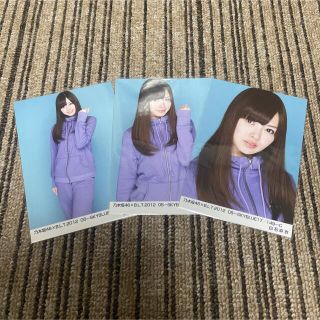 ノギザカフォーティーシックス(乃木坂46)の元乃木坂46 生写真 白石麻衣 2012 ブルースカイ 3種コンプ(アイドルグッズ)