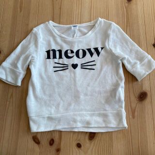 オールドネイビー(Old Navy)の12-18M オールドネイビー　七分袖ネコトップス(シャツ/カットソー)