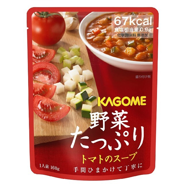 KAGOME(カゴメ)のカゴメ 野菜たっぷりトマトのスープ×2 食品/飲料/酒の加工食品(レトルト食品)の商品写真